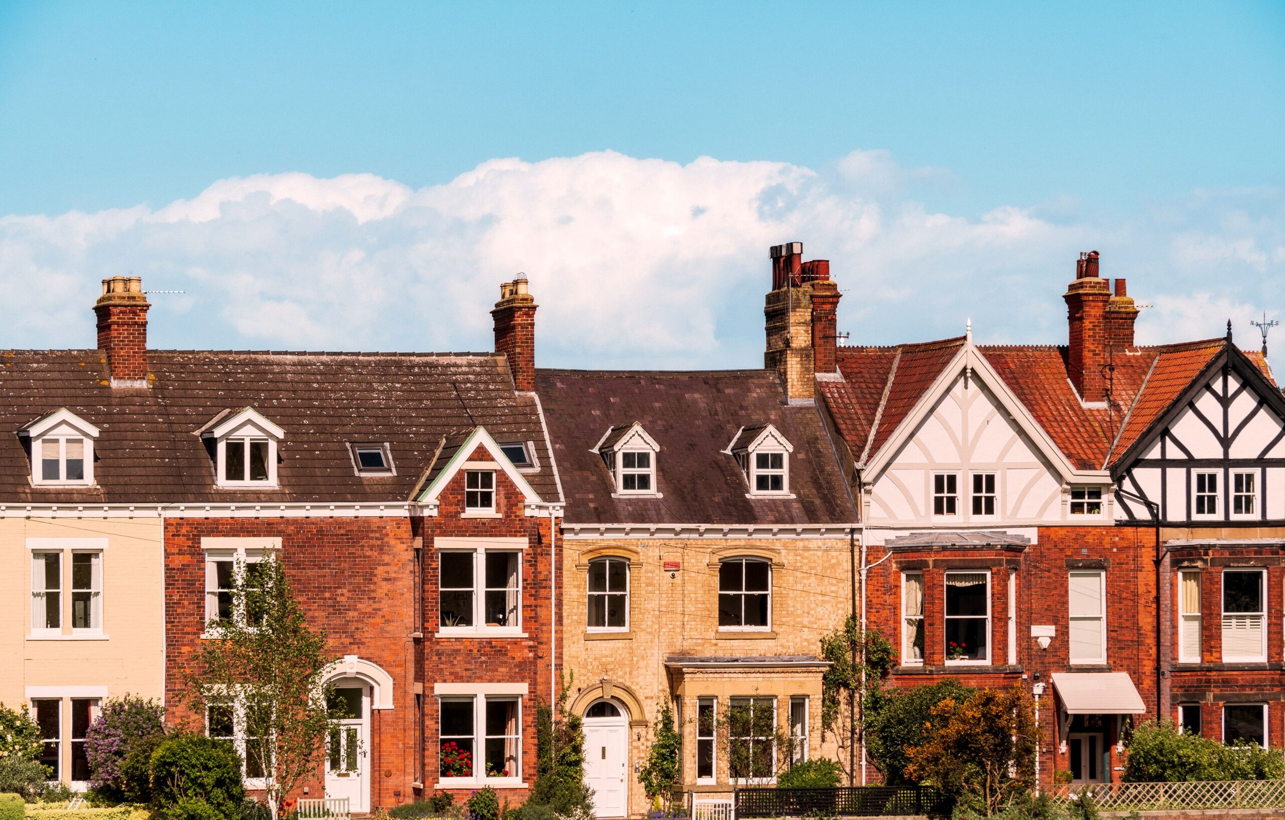 Row of houses in England
